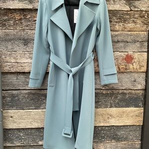 Theory Oaklane Regent crepe trench coat